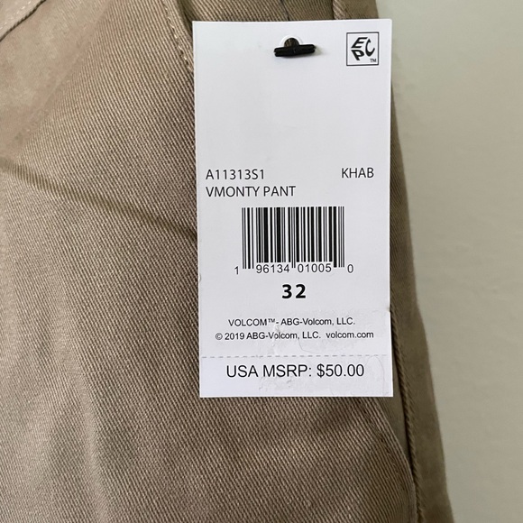 NWT Volcom Men’s Pants - Picture 4 of 4